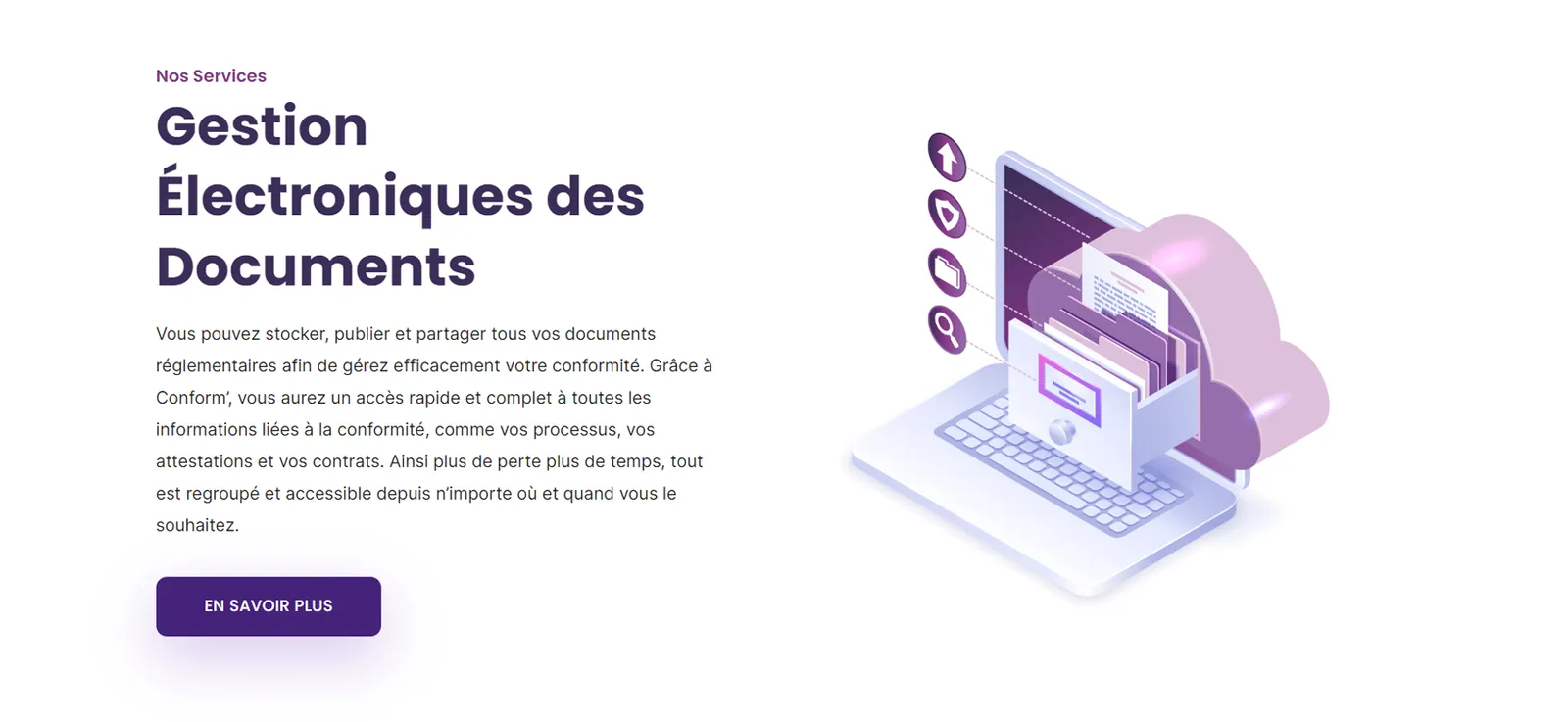 Gestion électronique des documents : un espace structuré pour classer et retrouver.