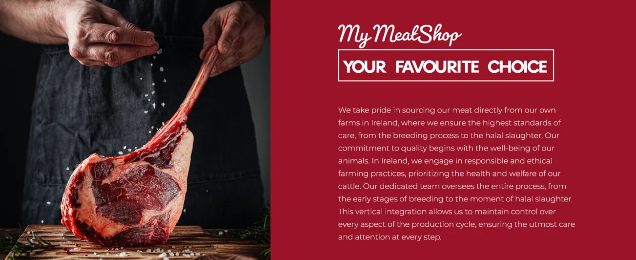 Aperçu du site e-commerce bilingue MeatShop conçu par Atelier Cadran