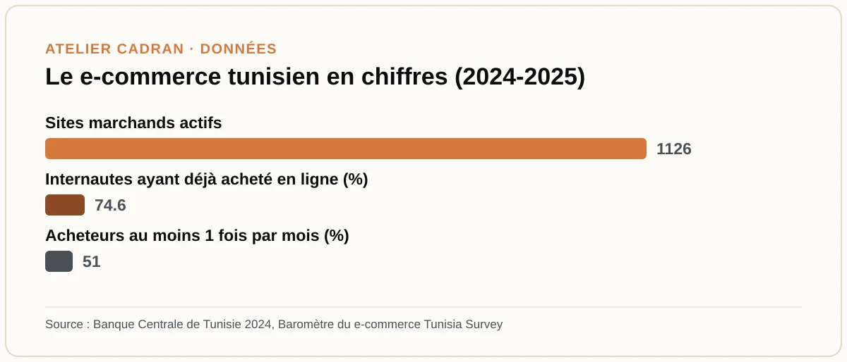Le e-commerce tunisien en chiffres (2024-2025)
