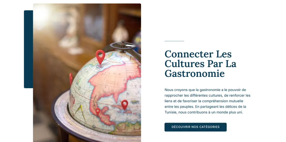 Site vitrine Global Export Trading réalisé par Atelier Cadran Aperçu du site vitrine de Global Export Trading réalisé par Atelier Cadran
